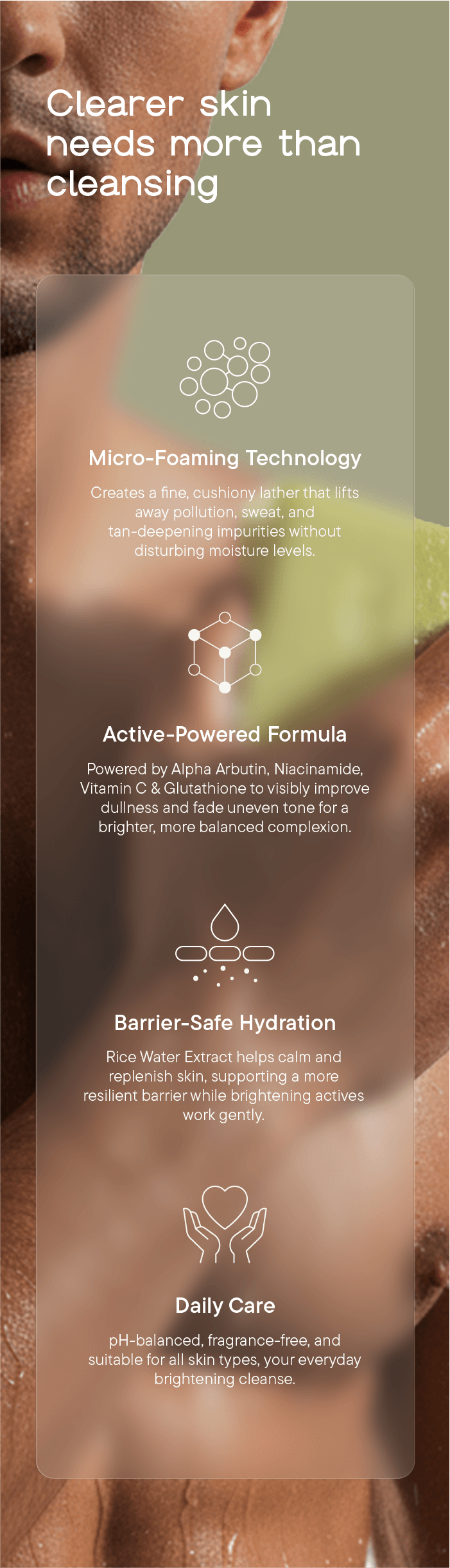 Clarifying + Calming Cleansing Bar Left