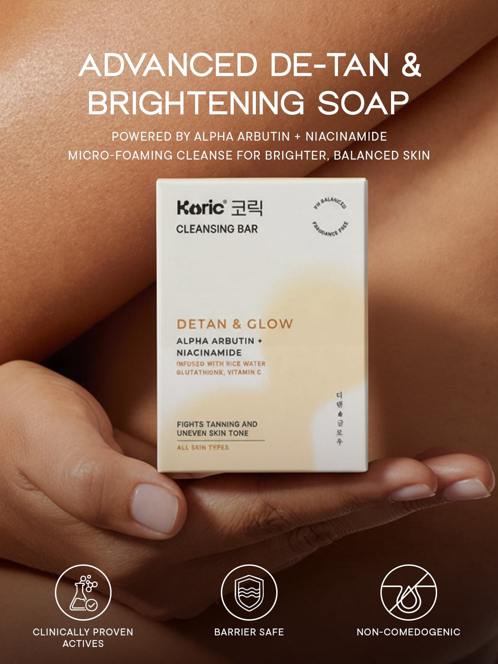 De-Tan + Glow Cleansing Bar